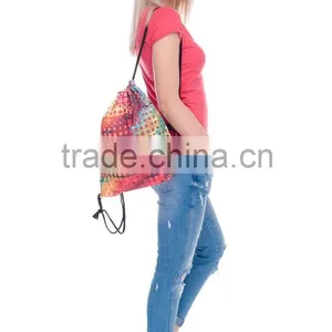 Online Shopping New Design 3D Full Print Wasted Cheap Drawstring Bag thumbnail-4
