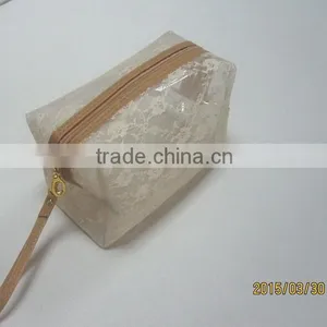 Popular Beauty Transparent With Mesh Cosmetic Bag thumbnail-5