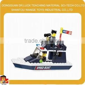 Police Petrol Boat Block Set thumbnail-1