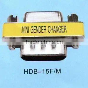 HDB15M-15F Mini Gender Changer,connector Manufacturer thumbnail-1