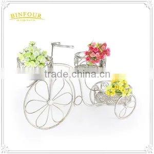 Antique Metal Flower Planter Holder for Garden Deco thumbnail-2