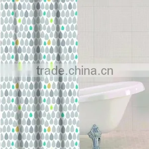 Shower Curtain Waves Stripe Printed, Hot Sale Classic Bathroom Waterproof Curtain thumbnail-5