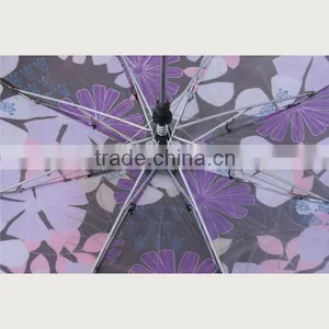 Promotional 2016 Beautiful Two Folding Umbrella With Auto Open thumbnail-3
