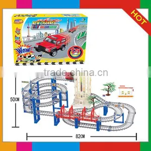 Plastic Toy B/O Railcar With Music and Light/ Railway Toy Set 6204 thumbnail-1