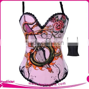 Cheap Steel Boned Zipper Waist Training Trainer Corsets thumbnail-4