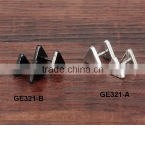 2016 Fashion Item Special Triangle Shape Stainless Steel Earrings thumbnail-2