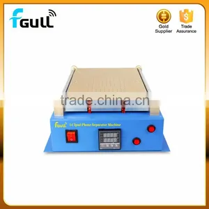 Metal Body Built-in Vacuum Pump Mobile Phone LCD Touch Screen Separator Machine Max 12inch Lens Glass Repair + 100m Cutting Wire thumbnail-5