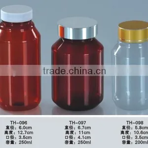 New PET Bottle Solid Bottle Pill Bottle,capsule Bottle With Clear Screw Cap thumbnail-3