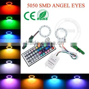 Super Bright Auto Light Headlight 5050smd Rgb Led Angel Eyes thumbnail-1