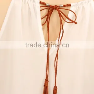 NEW Arrival 2015 Summer Women's Sleeveless Shirt Chiffon Blouse Tops thumbnail-6