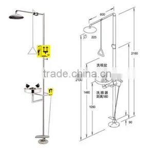 Lab Fittings Emergency Safety Eyewasher Station and Shower Quality Choice thumbnail-1