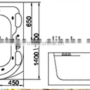 CUPC Certified Cheap Whirlpool Bathtub, Bathtub Big Size, Top Selling Air Jet Bathtub Mixing Hot Sex Tub thumbnail-2