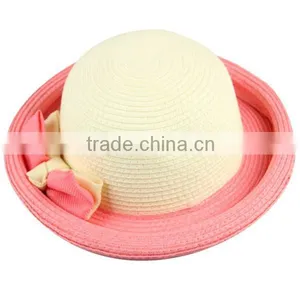 Hotsale Mexican Straw Hats Breathable Coffee Fedora Straw Hat With Ribbon Summer Cool Strawhat thumbnail-1