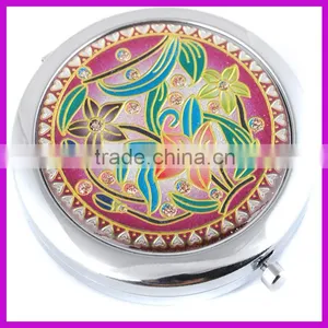 New Folding Enamel Cosmetic Mirror With Customized Logo thumbnail-2