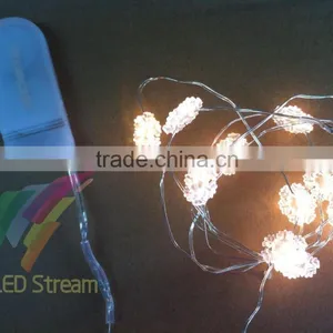 CR2032 Batteries Operated Christmas Ornaments LED String Light Snowflake thumbnail-1