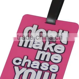 Embossed Custom Durable Plastic Soft Pvc Materail Wholesale Luggage Tags thumbnail-6