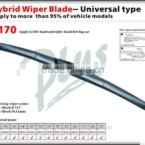 Aerodynamic and Sturdy Design CARALL Hybrid Front Windshield Wiper Blade thumbnail-2