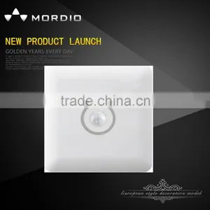 2016 Hot Design PC White Human Body Sensor Wall Switch thumbnail-1