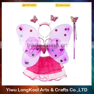 New Product Fairy Butterfly Wings Costume Cheap Butterfly Wings Set for Party Decoration thumbnail-2