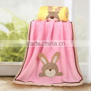 Cute Pattern Coral Fleece Baby Blanket thumbnail-1