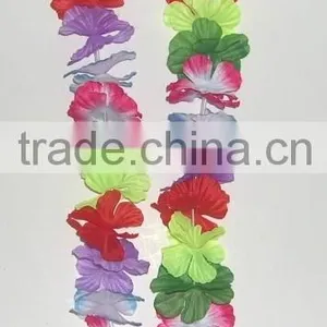 Colorful Hawaiian Silk Leis Silk Flower Lei Hawaiian Flower Lei thumbnail-1