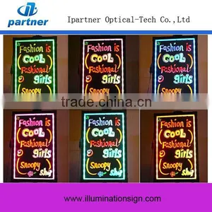 Custom Wholesale Tempered Glass Led Hand Writing Board thumbnail-1