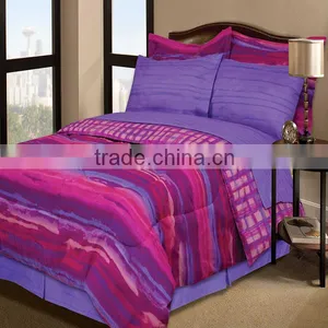 100% Polyester 8pcs Yarn Dyed Comforter Set thumbnail-2