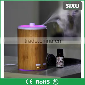 Mini LED Light Household Aroma Diffuser Air Moistener Made of Natural Bamboo thumbnail-3