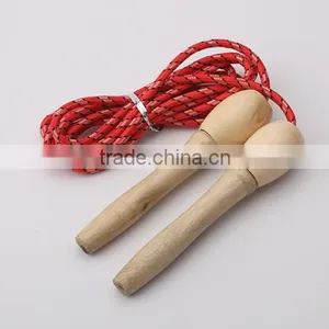 Custom Nylon Jump Rope With Wooden Handle thumbnail-1