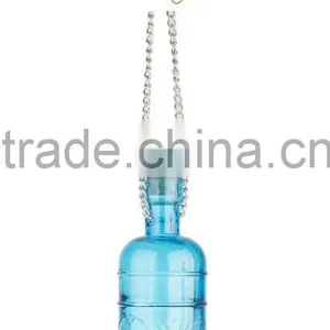 Colored Hobnail Glass Birdfeeder thumbnail-3