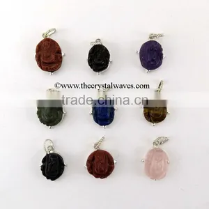 Multi Color Ganesh Cabochon Pendant thumbnail-1