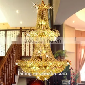 Luxury Crystal Chandelier, Fancy Chandelier for Hotel Lobby thumbnail-4