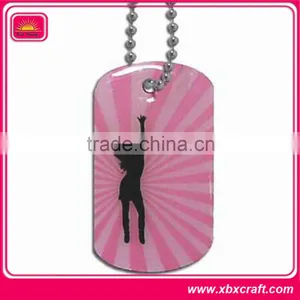 Decorative Metal Name Tag Necklace thumbnail-5