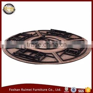 Wholesale New Design Wedding Wood Furniture Wooden Folding Round Banquet Dining Table thumbnail-3