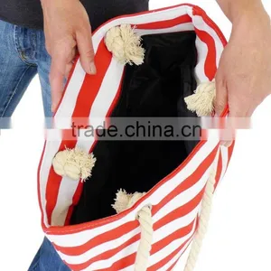 Factory Wholesale Cotton Canvas Beach / Tote Bag thumbnail-3
