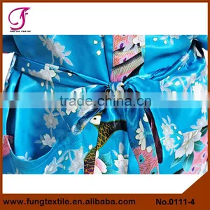 0111 Women Long Peacock Robe thumbnail-3