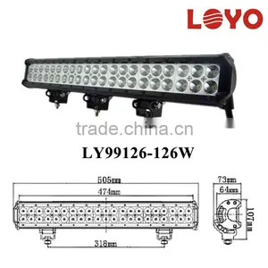4x4 High Power Led Driving Light Bar Offroad 42PCS*3W 4x4 Led Light Bar 20'' thumbnail-2