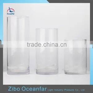Factory Price Decoration Tall Clear Glass Vases Hot Sale Glass Cylinder Vase Quality Choice Most Popular thumbnail-1