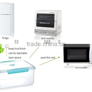 3150ml Round Airtight Vented Food Storage Container GL9050-S thumbnail-5