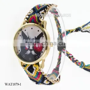 Elastic Knitting Watch Chain Cat Face Quartz Watch Price thumbnail-1
