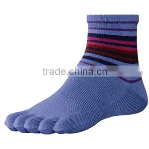 Stripe Footie Men's Funny Custom Toe Sock thumbnail-1