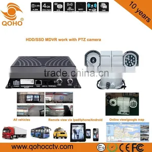 Vehicle HDD Mobile DVR With 4D1 2CIF 4HD1 G-sensor GPS 3G 4G thumbnail-1