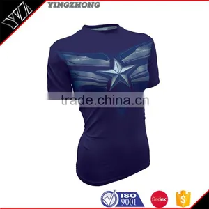 Avengers United States Captain Super Hero Clothing Apparel Men's Running Tights Spandex Slim 3D Printing t Quality Choice thumbnail-1