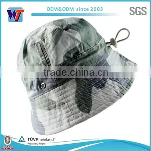 New Product Promotion Camo Cheap Mens Wholesale Bucket Hat With String thumbnail-1