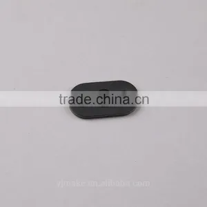 Color PU Leather Label With Custom Logo Backpack Pig Nose Leather Cord End Stoppers thumbnail-2