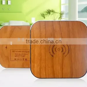 New Arrival Wood Qi Wireless Charger Pad For IPhone Samsung thumbnail-1