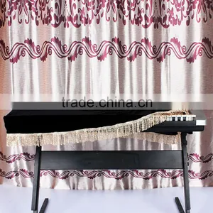 61-key Electronic Piano Keyboard Cover Pleuche Decorated With Fringes Beautiful thumbnail-1