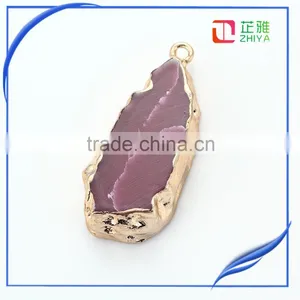 Sell Hot Natural Stone Pendant Jewelry Agate Druzy Pendant Natural Gemstone Pendant thumbnail-2