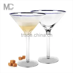 Handmade Fancy Martini With Gold Sliver Rim thumbnail-1
