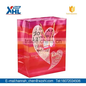 New Design Lovely Heart Full Print Gift PP Bag thumbnail-2